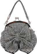 BERNESS Rhinestone Embellished Bow Handbag