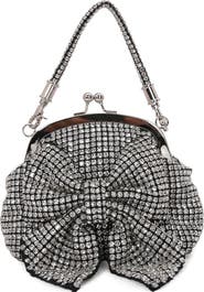 BERNESS Rhinestone Embellished Bow Handbag