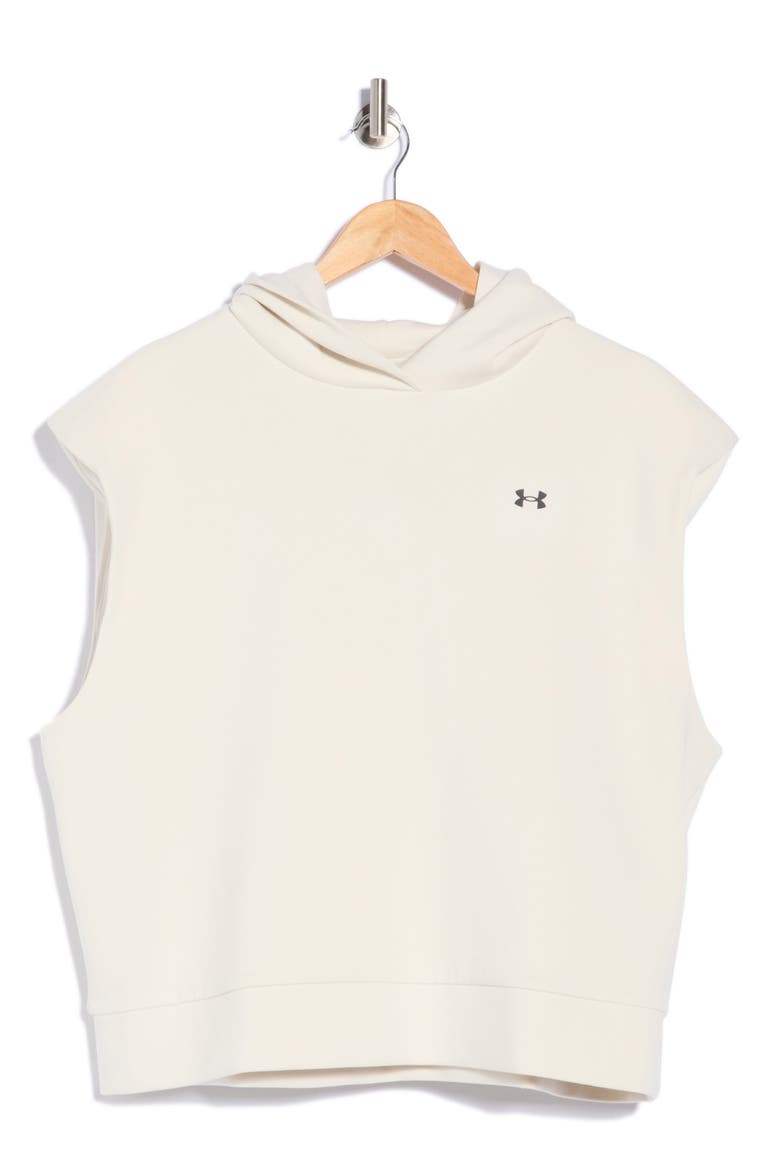 Sportswear Fleece Sleeveless Hoodie, Main, color, STONE