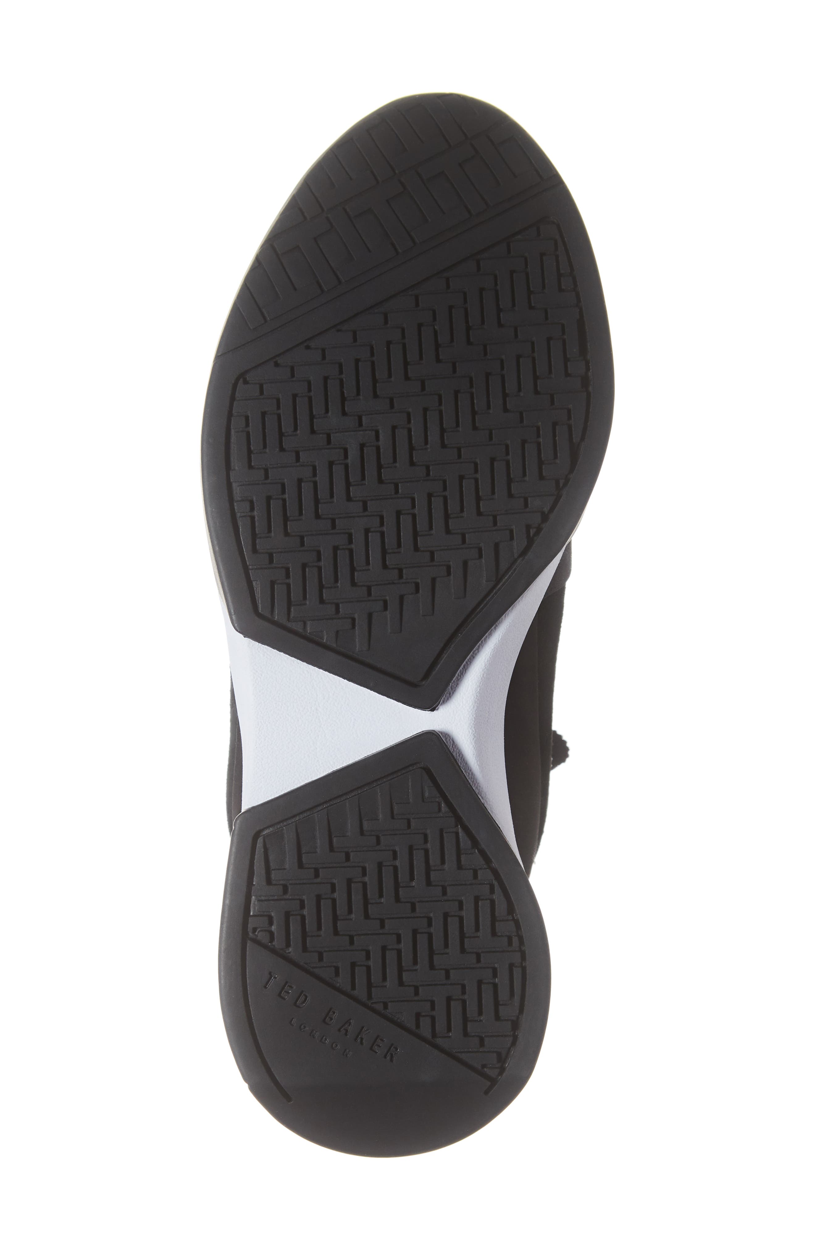 Cepap Sneaker, Alternate, color, BLACK SUEDE/ SATIN