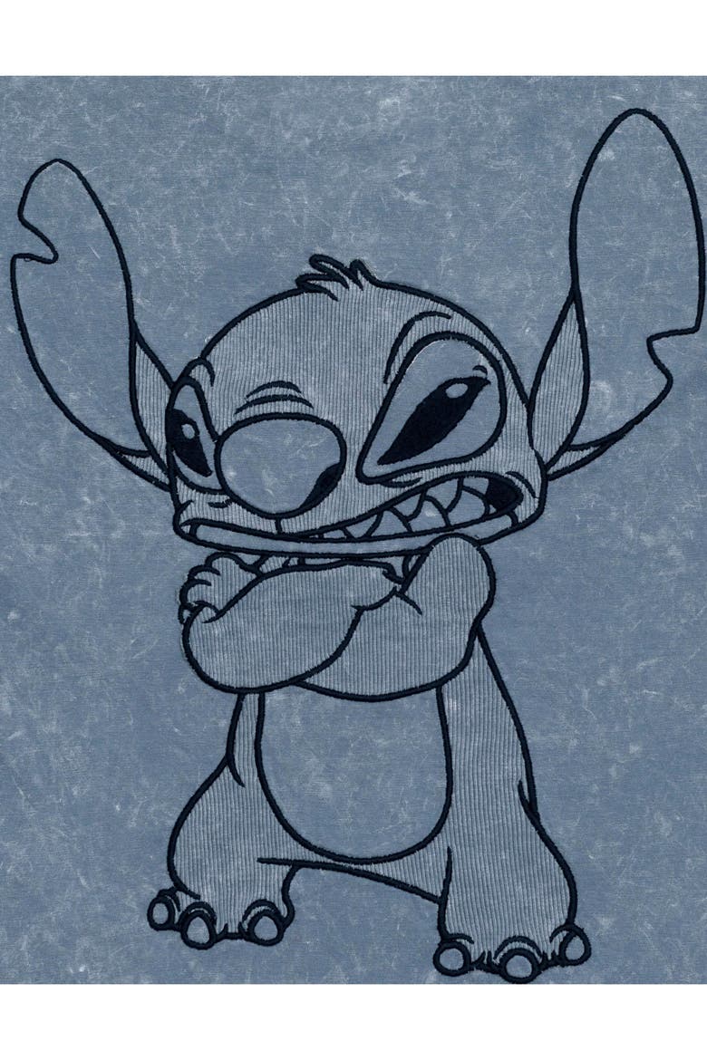 Lilo & Stitch Short Sleeve T-Shirt, Alternate, color, Slate Blue Stitch