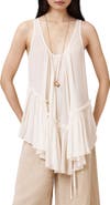 AllSaints Rach Semisheer Sleeveless Top