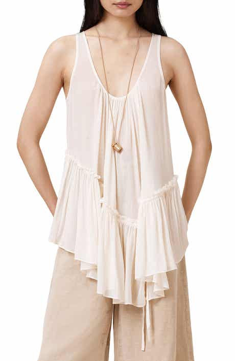 AllSaints Rach Semisheer Sleeveless Top