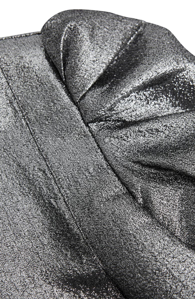 Reiss Kids' Ellie Puff Sleeve Metallic Dress, Alternate, color, 