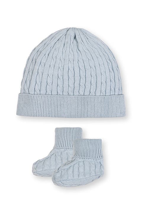 Organic Sweater Beanie and Bootie 2-Piece Set
