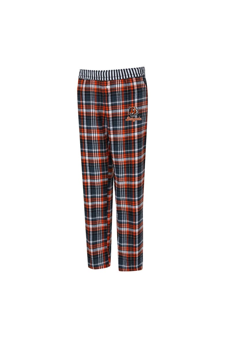 Women's Concepts Sport  Black Cincinnati Bengals Laney Plaid Tri-Blend Pants, Alternate, color, Black