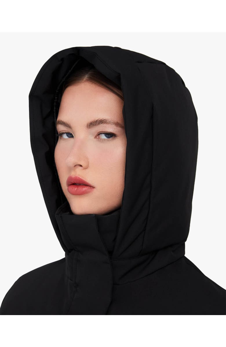 Quartz Co. GENIA | Hooded Down Winter Jacket, Alternate, color, Black