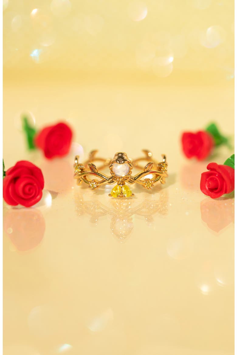 x Disney Beauty & The Beast Belle Ring, Alternate, color, GOLD