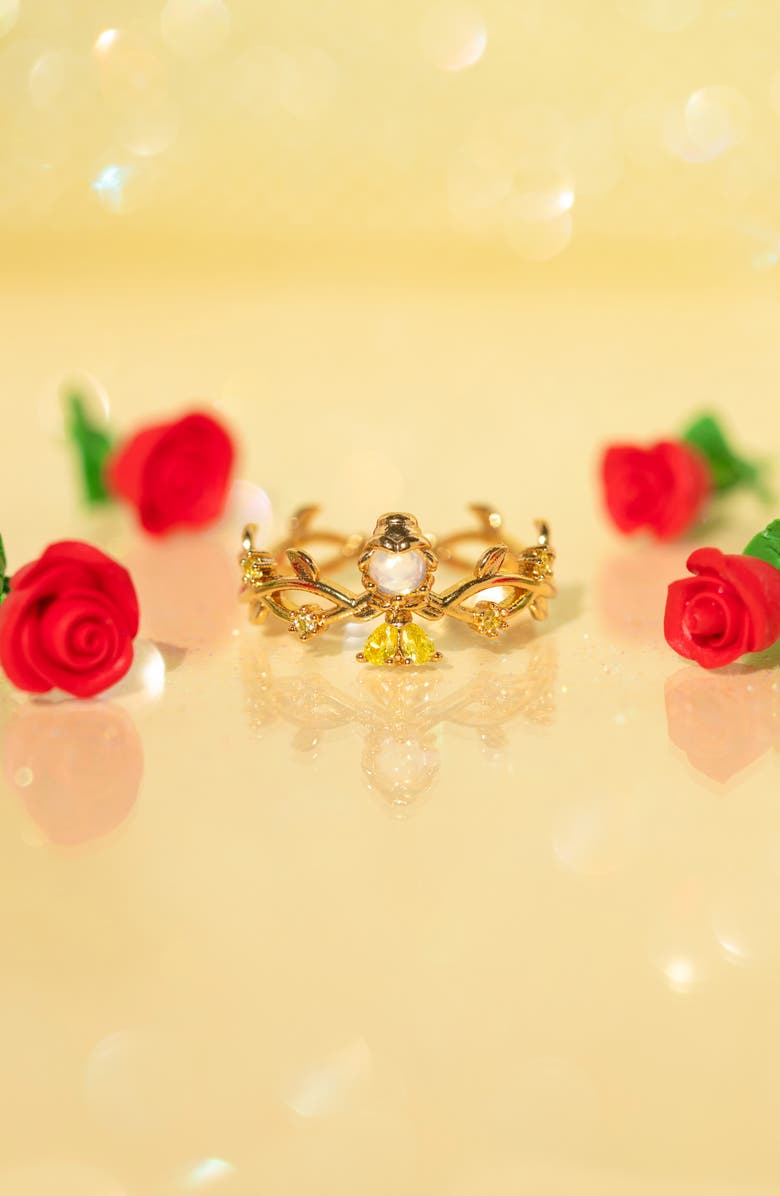 Girls Crew x Disney Beauty 
The Beast Belle Ring, Alternate, color, Gold