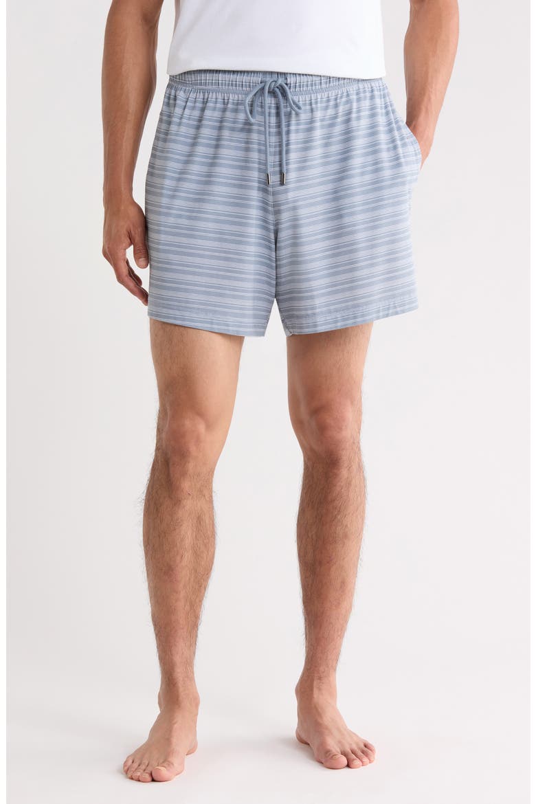 Modal Blend Pajama Shorts, Main, color, AIR FORCE BLUE STRIPE