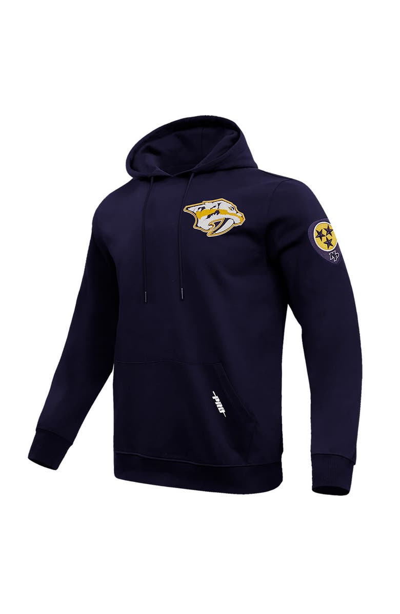 PRO STANDARD Men's Pro Standard Navy Nashville Predators Classic Pullover Hoodie, Alternate, color, 