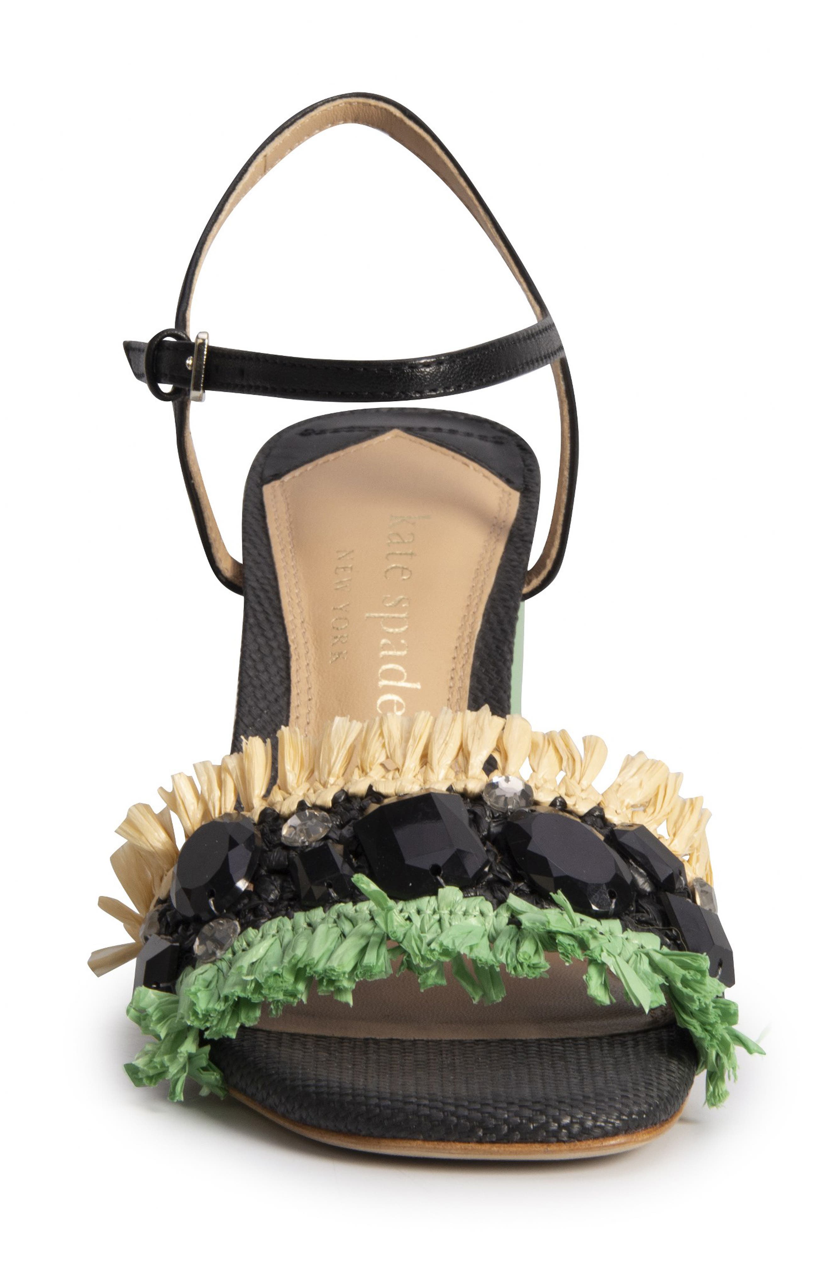 Kate Spade New York bora bora crystal block heel sandal, Alternate, color, 