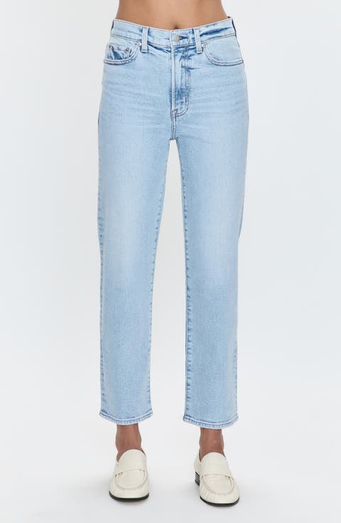 Charlie High Waist Ankle Straight Leg Jeans