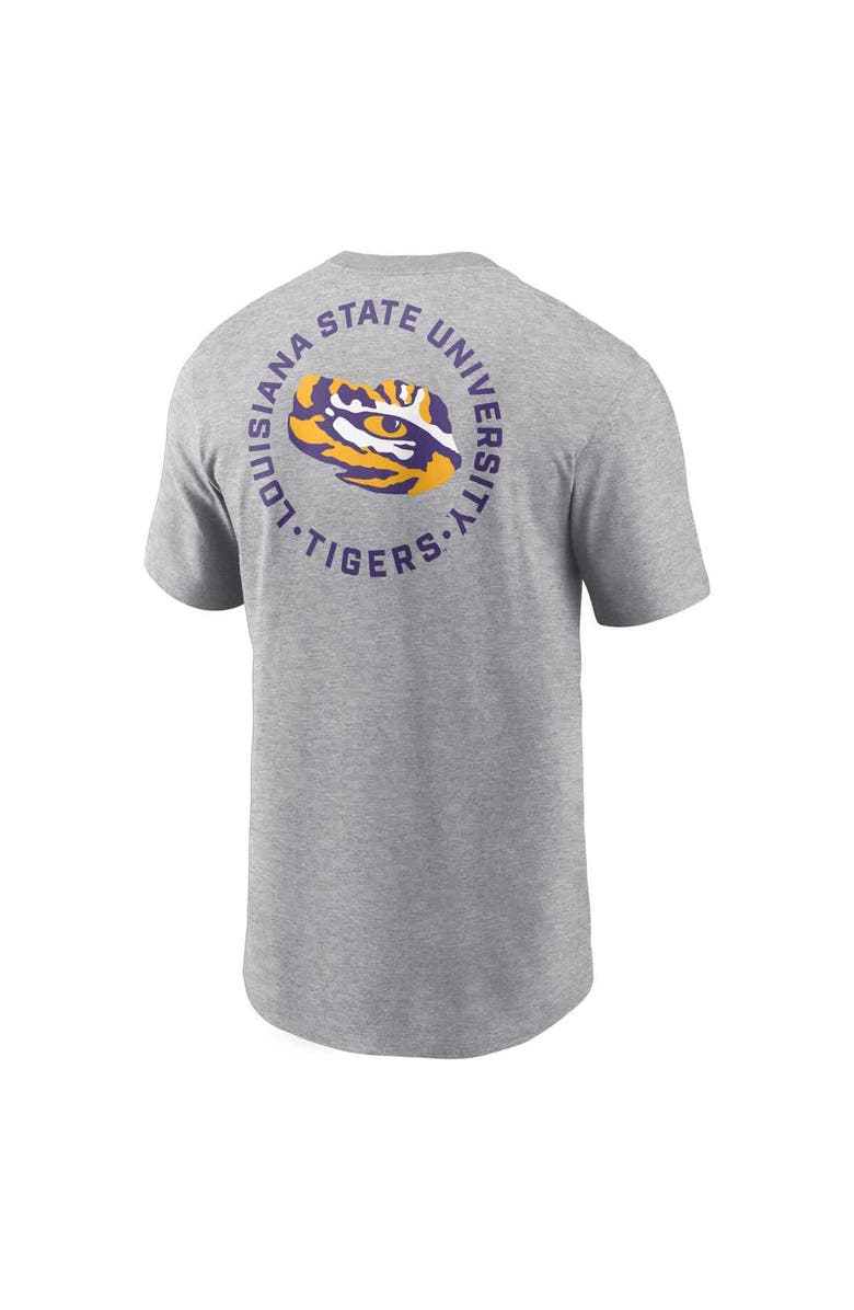 Nike Men's Nike Heather Gray LSU Tigers Campus 2-Hit T-Shirt, Alternate, color, Heather Gray