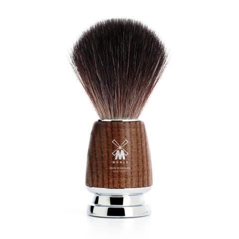 Rytmo Steamed Ash Black Fiber Shaving Brush