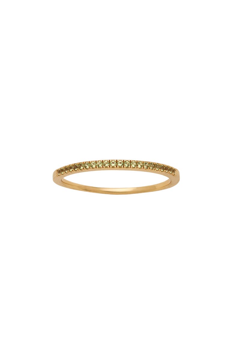 Birthstone Stacking Ring, Main, color, GOLD AUGUST