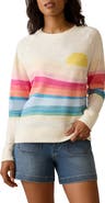 Faherty Print Slub Organic Cotton Sweatshirt