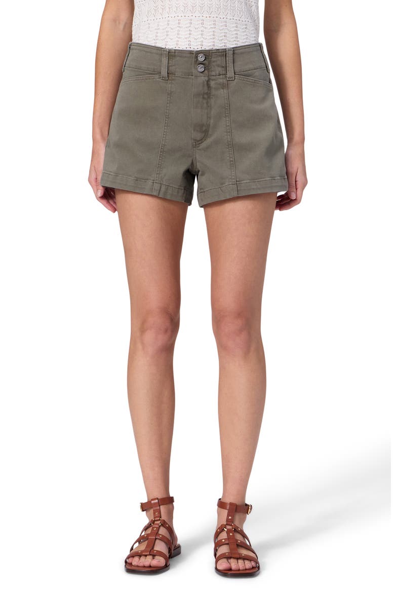 Olivia Denim Utility Shorts, Main, color, VINTAGE IVY GREEN