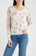 NIC+ZOE Paisley V-Neck Sweater