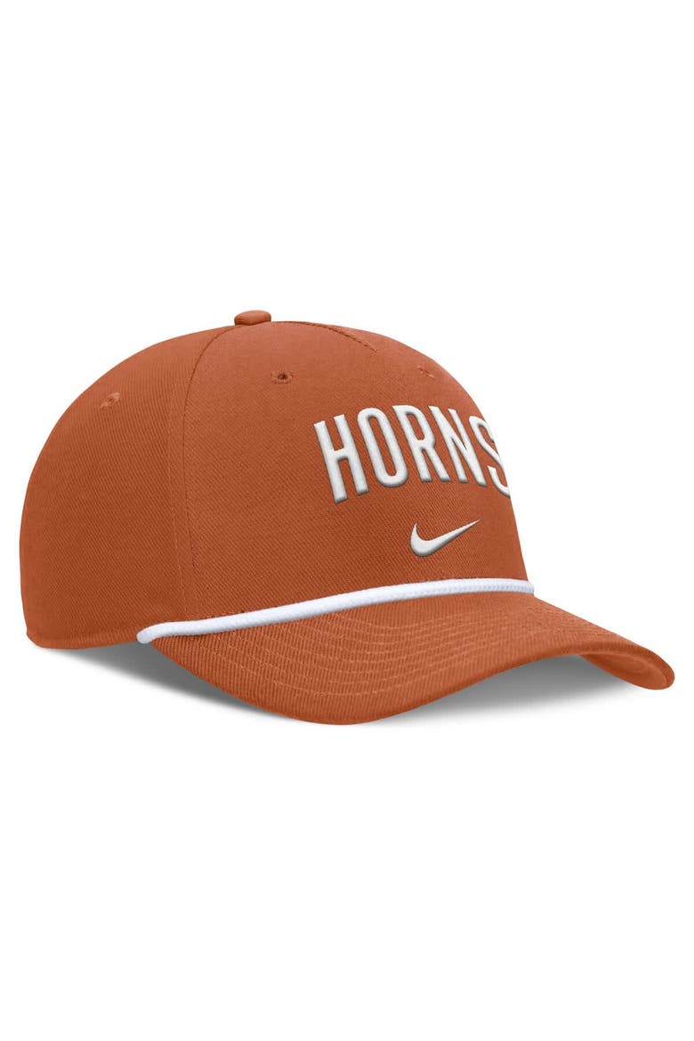 Men's Nike Texas Orange Texas Longhorns Rise Campus Adjustable Hat, Alternate, color, Burnt Orange