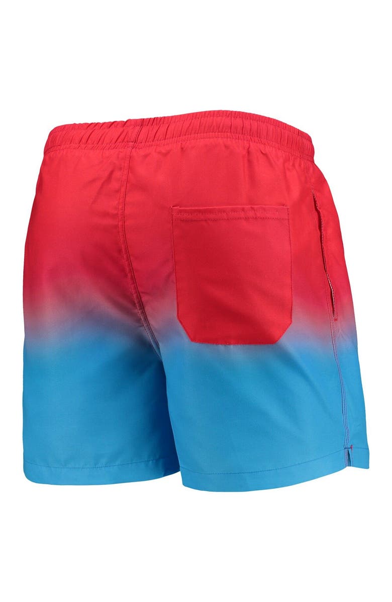 FOCO Men's FOCO Light Blue Houston Oilers Gridiron Classics Retro Dip-Dye Swim Shorts, Alternate, color, 