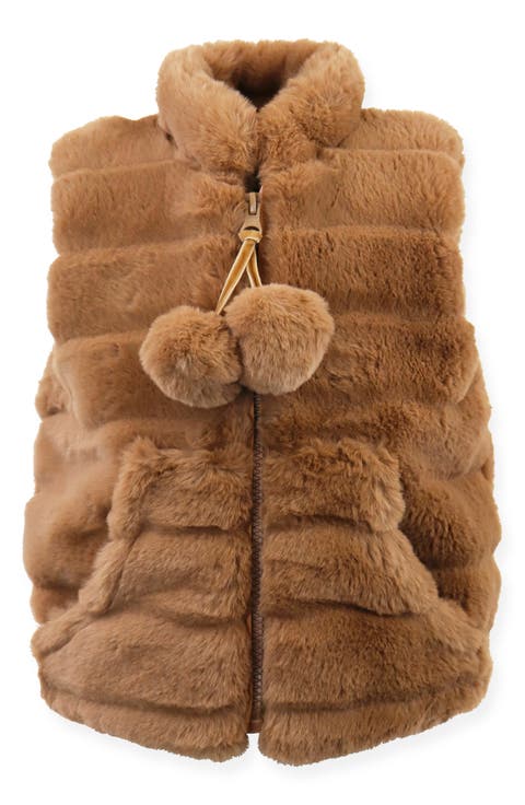 Faux Fur Zip Front Vest