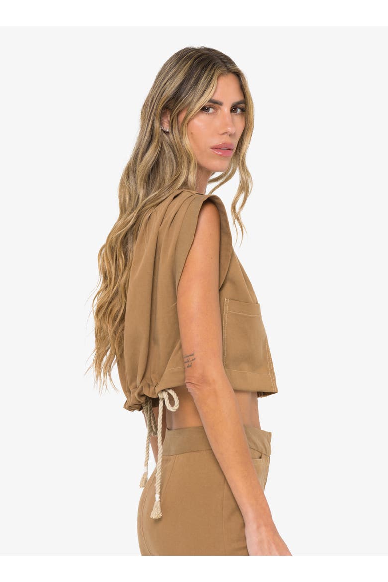 Preen Top, Alternate, color, Caramel