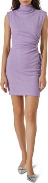 ASTR the Label Side Ruched Cutout Detail Minidress