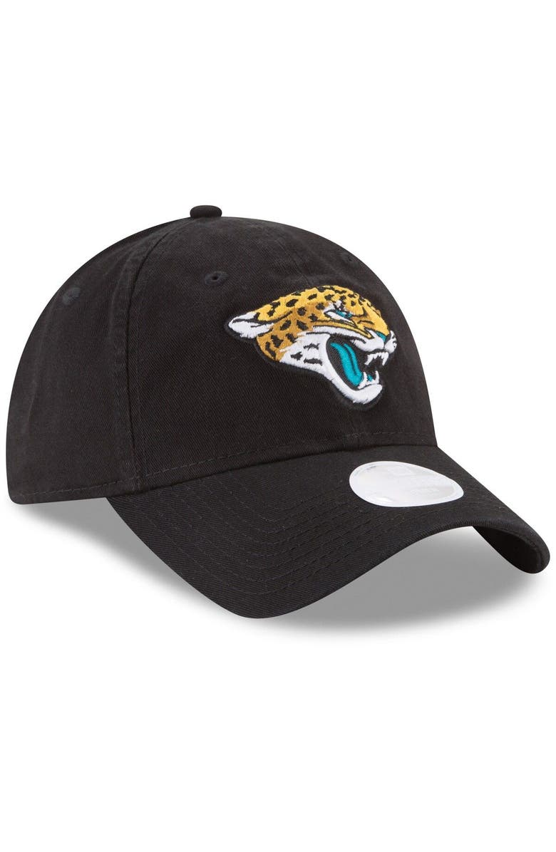New Era Women's New Era Black Jacksonville Jaguars Core Classic Primary 9TWENTY Adjustable Hat, Alternate, color, Black