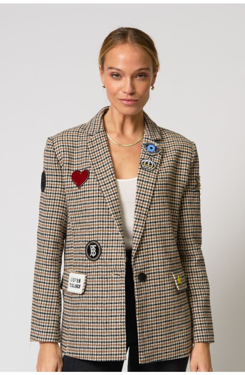 Central Park West Lucky Patches Blazer, Main, color, 