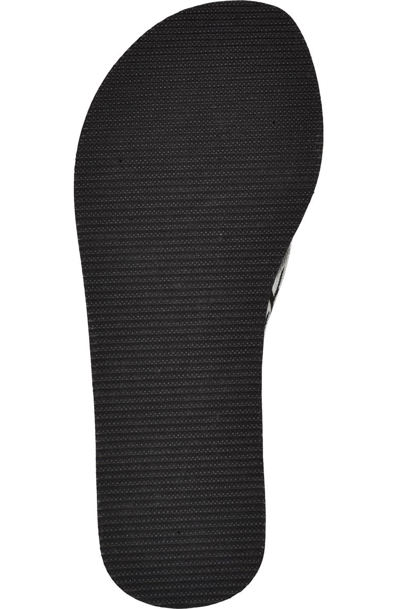 Calvin Klein Meena Wedge Flip Flop Sandal, Alternate, color, Black 004