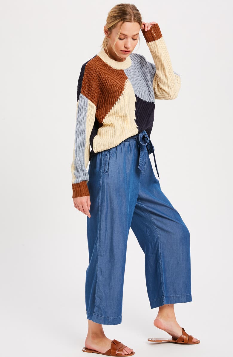 WISHLIST Rib Colorblock Sweater, Alternate, color,