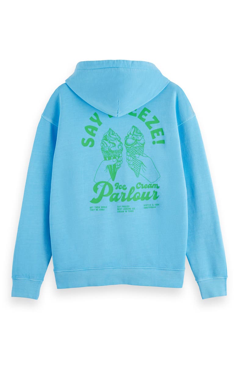 Scotch & Soda Garment Dye Artwork Graphic Hoodie, Alternate, color, 