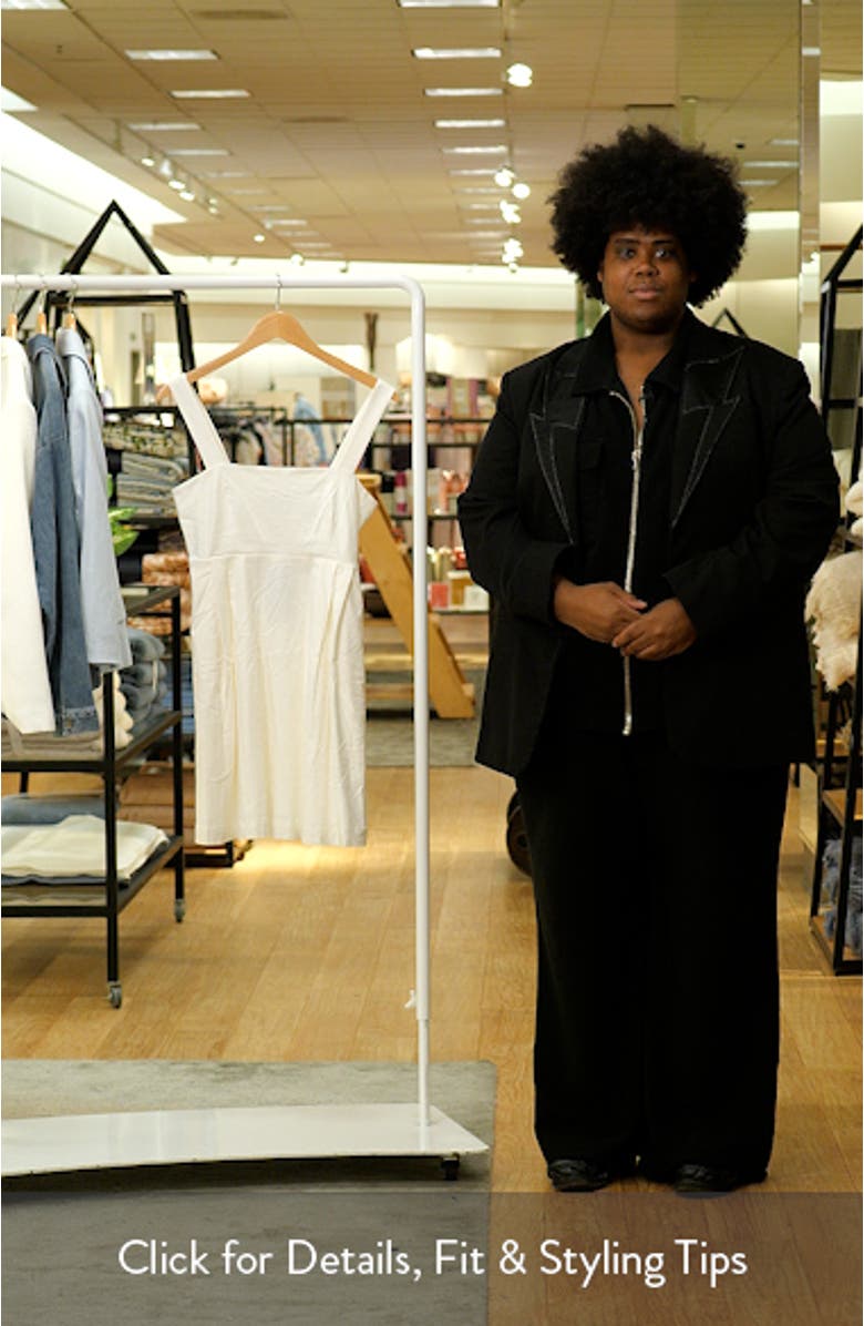Linen Blend Minidress, sales video thumbnail