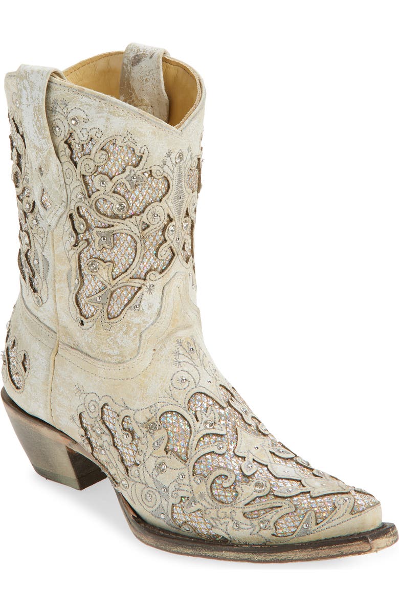 CORRAL Glitter Inlay & Crystal Western Boot, Main, color,