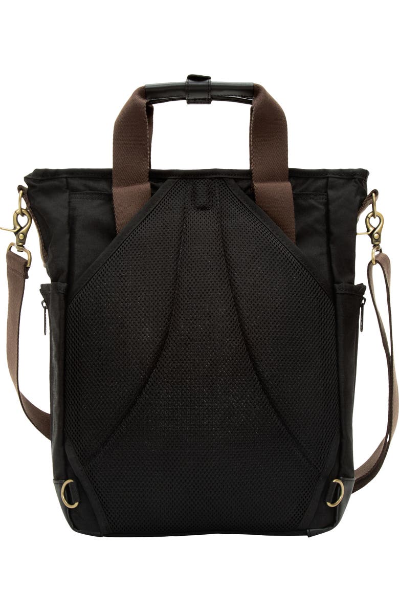 Token Waxed Nylon Fordham Convertible Backpack, Alternate, color, Black