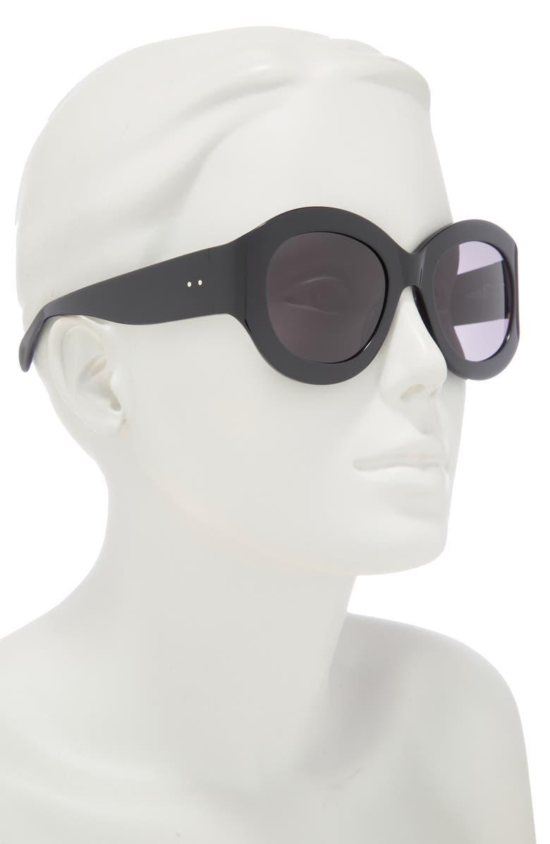 Alaïa 53mm Round Sunglasses, Alternate, color,
