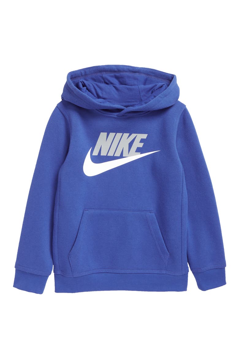 Kids' Club Logo Hoodie, Main, color, GAME ROYAL