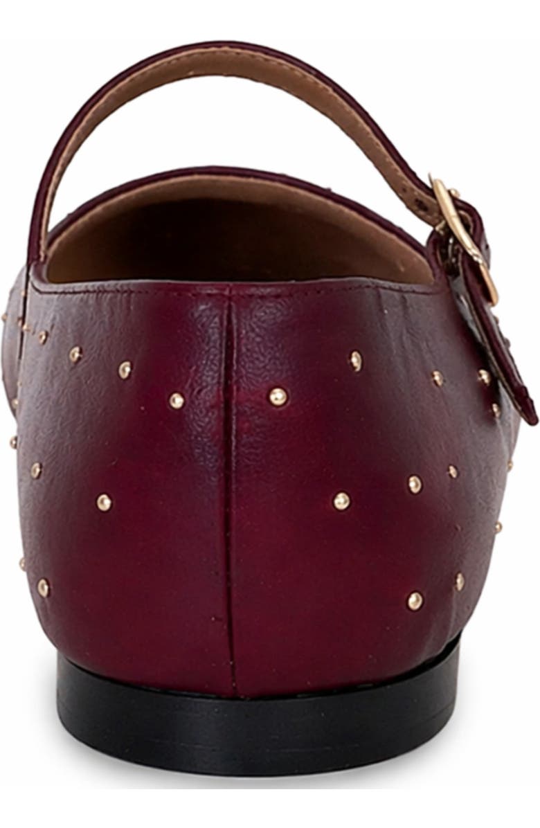 Menina Step Clara Flat Sandal, Alternate, color, Burgundy