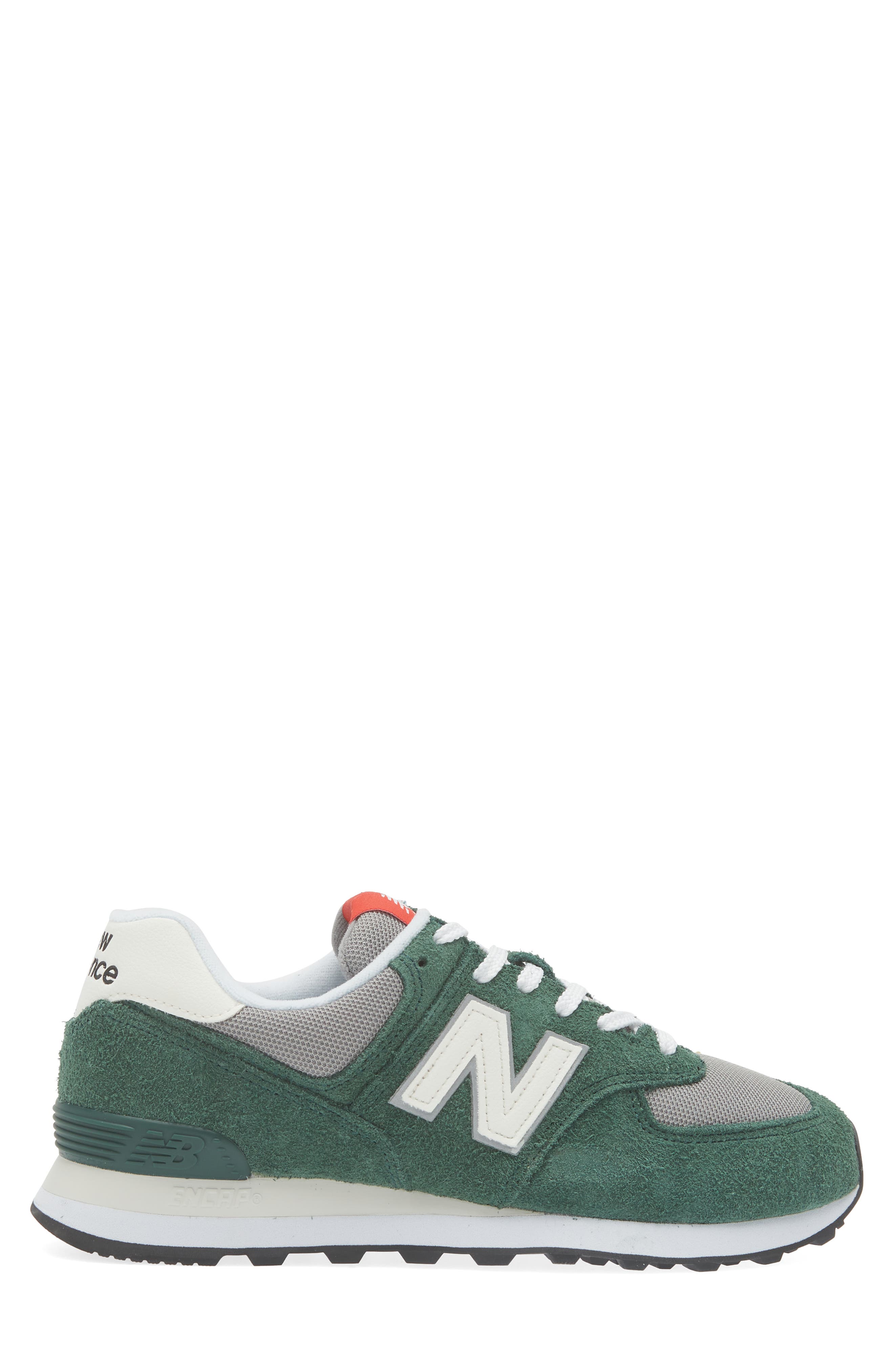 New Balance Gender Inclusive 574 Sneaker, Alternate, color, Nightwatch Green/ Sea Salt