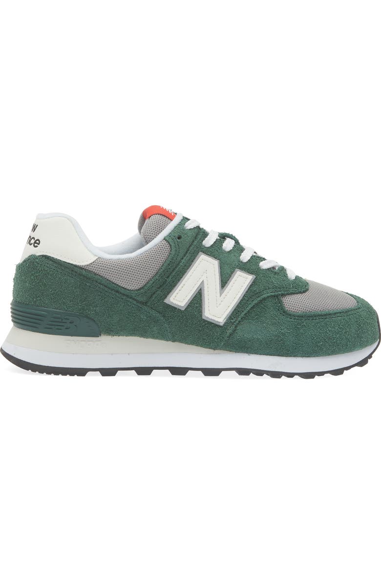 New Balance Gender Inclusive 574 Sneaker, Alternate, color, Nightwatch Green/ Sea Salt