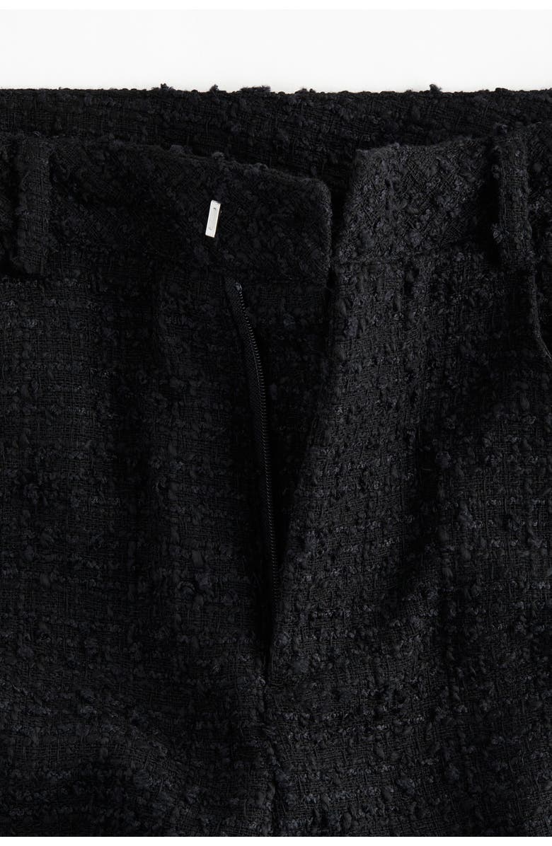 H&M Textured Trousers, Alternate, color, Black