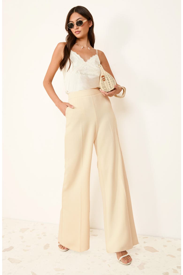 Wide Leg Pants, Alternate, color, CREAM