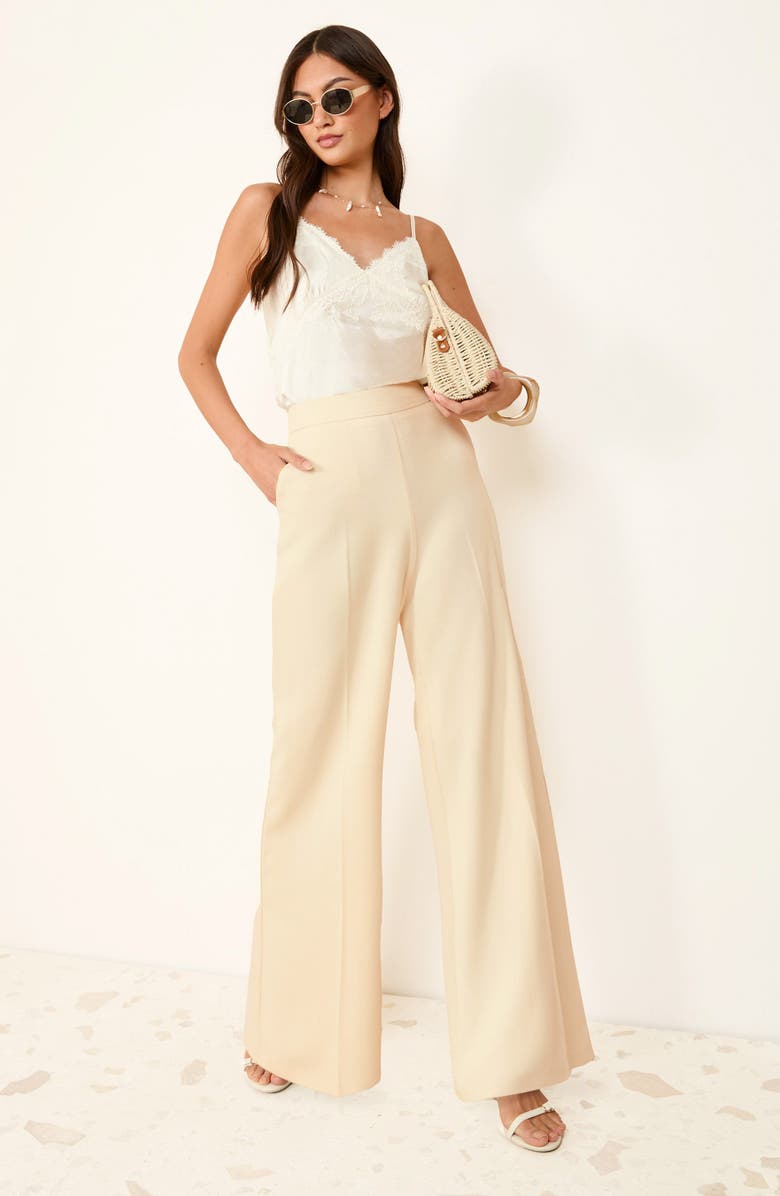 Friends Like These Wide Leg Pants, Alternate, color, Cream