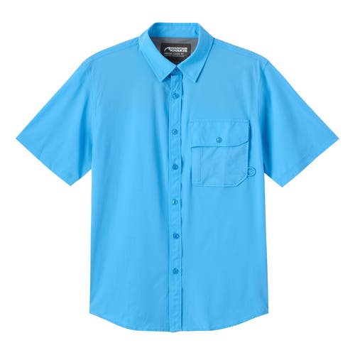 Mountain Khakis Rivers Short Sleeve Woven Shirt In Atlantic