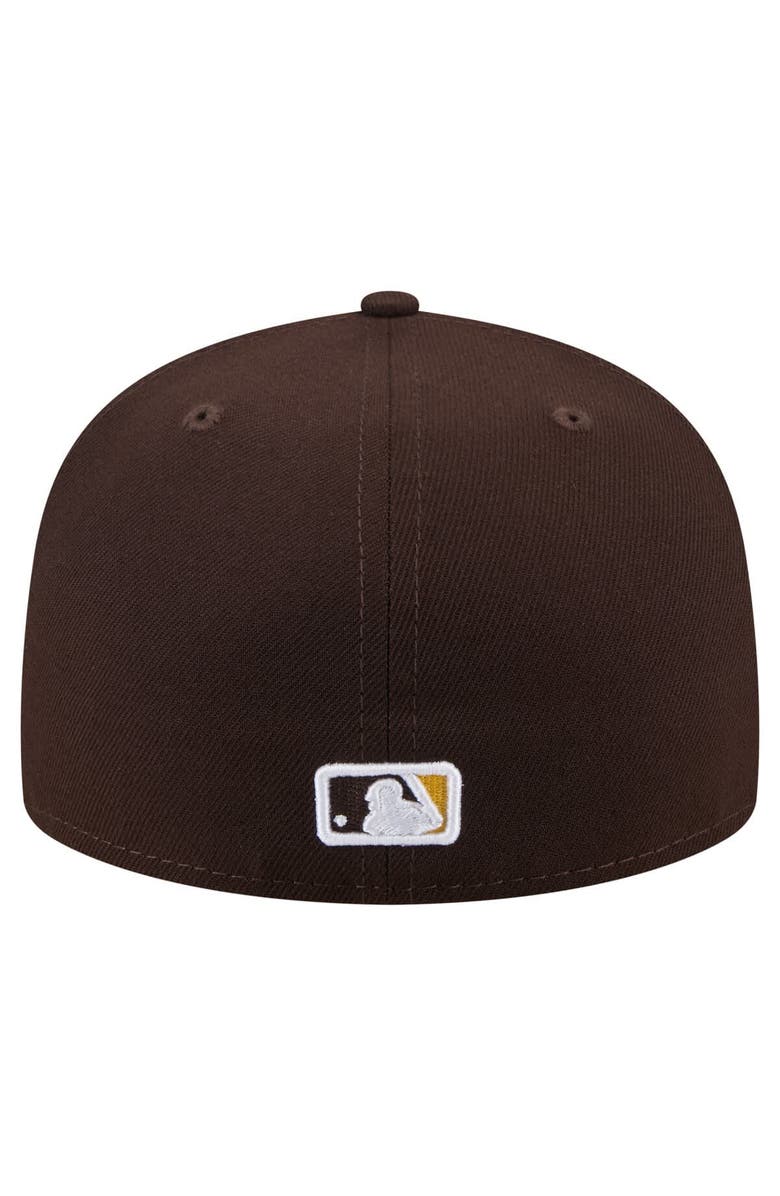 New Era Men's New Era Brown San Diego Padres Yarn Stitch 59FIFTY Fitted Hat, Alternate, color, Brown