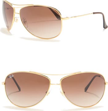 63mm Aviator Sunglasses