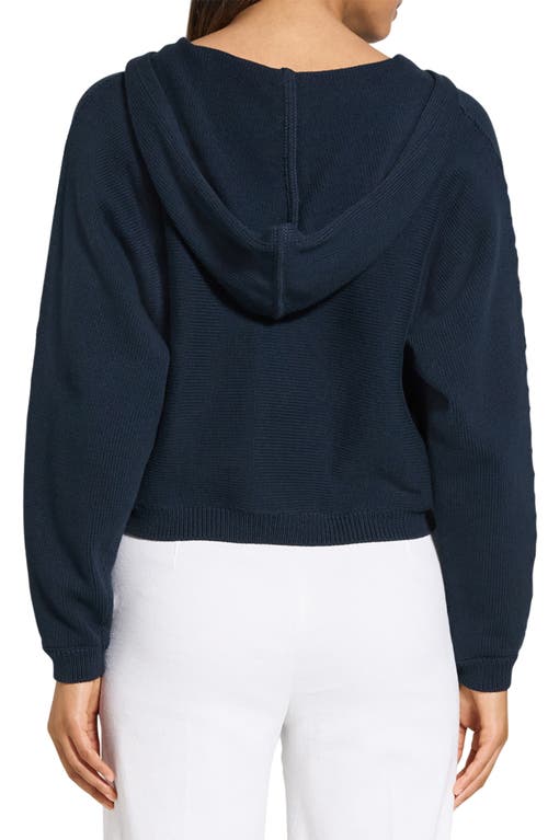 Theory Knit Sweatshirt With Zipper In Blue