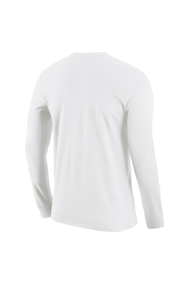Men's Nike White San Antonio Spurs Logo Core Long Sleeve T-Shirt, Alternate, color, White