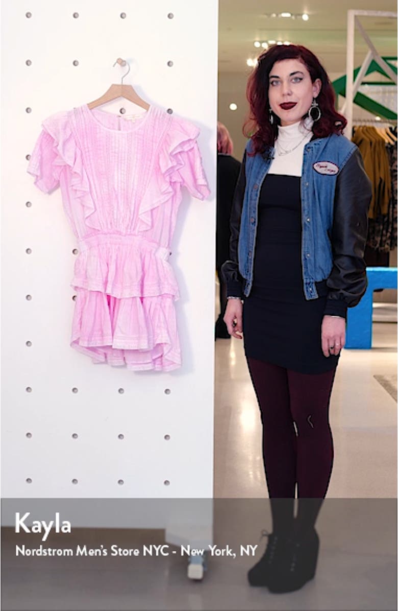 Natasha Ruffle Tiered Minidress, sales video thumbnail